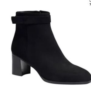 Kate Spade Knott Mid Boots in Black Suede NWOB Size 10 1/2